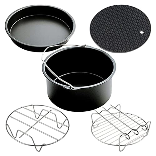 Cake Barrel + Pizza Pan + Cupcake Mould + Bread Bracket + Metal Holder + Double Layer Rack + Heat Insulated Pad + Oil Brush + Food Tong + Dish Clip - 10pcs