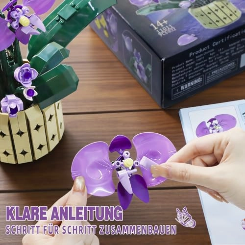 Orchid Flower Clamping Blocks (11011) - purple