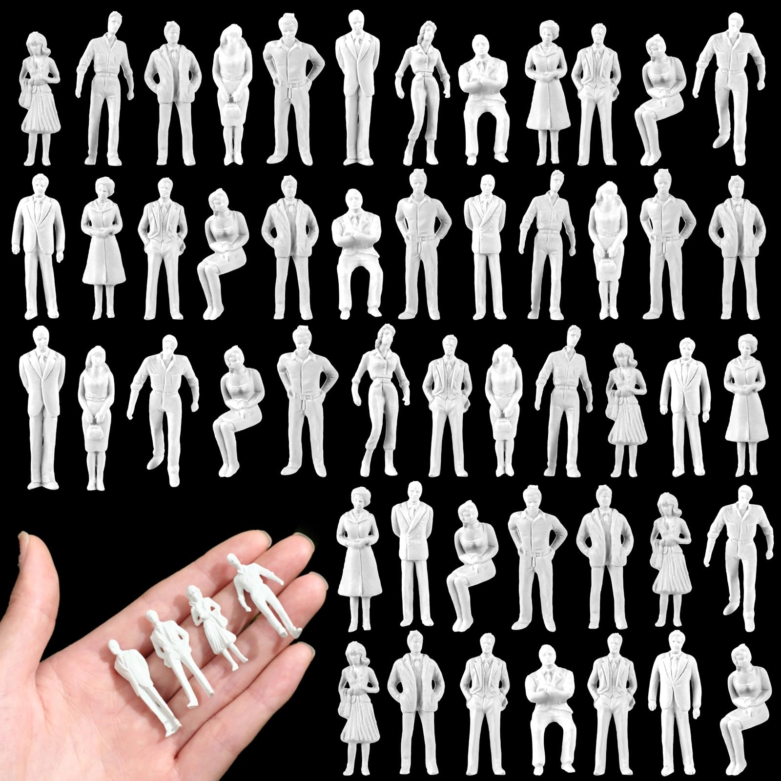 Namalu Mini People - 80 Pcs 1: 50 Scale