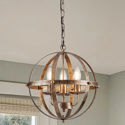 Ceiling Pendant Light - 3-Lights Semi Flush Mount