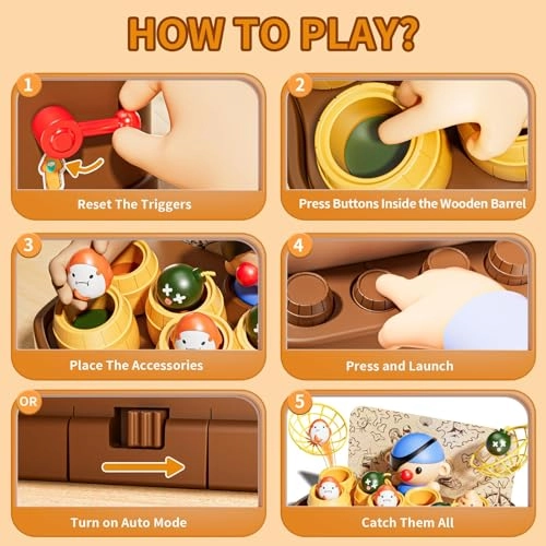 Pirate Bounce and Catch Games - 3-5