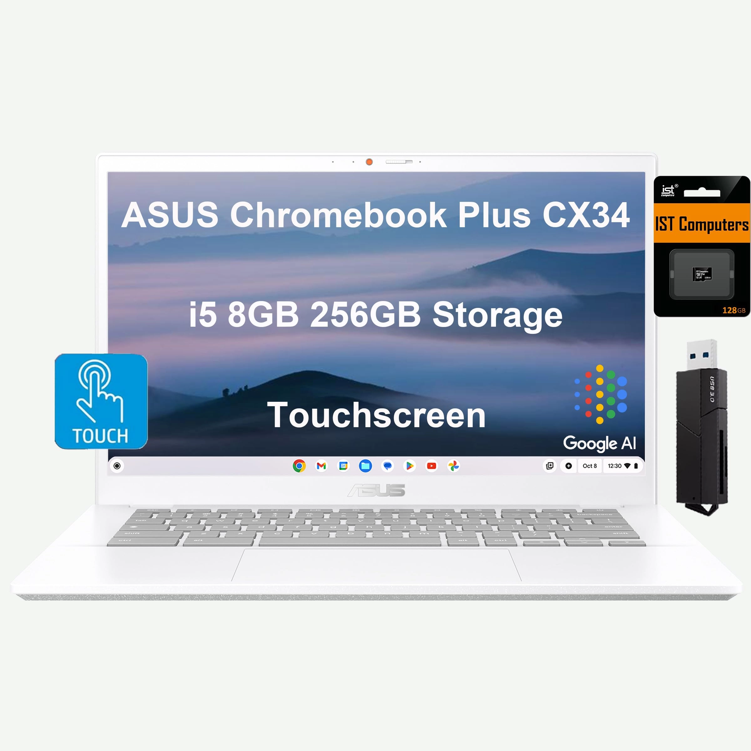 ASUS Chromebook Plus CX34 - 14'' Core i5-1335U 8GB DDR5 256GB SSD