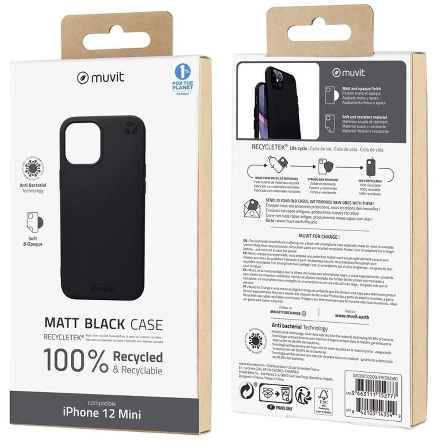 Muvit Antibacterial Soft Case for iPhone 12 Mini