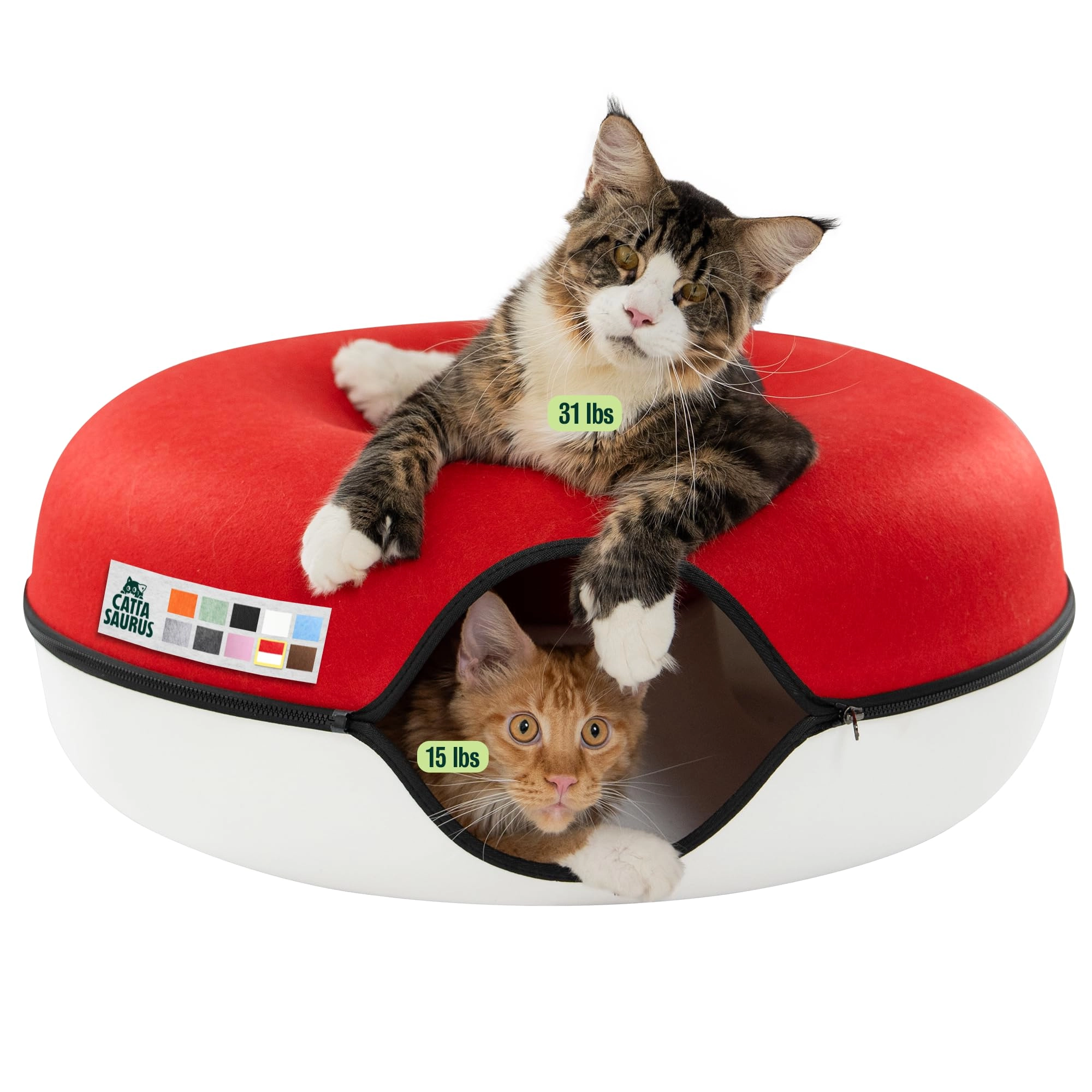 Peekaboo Cat Cave - Premium Scratch-Resistant Felt