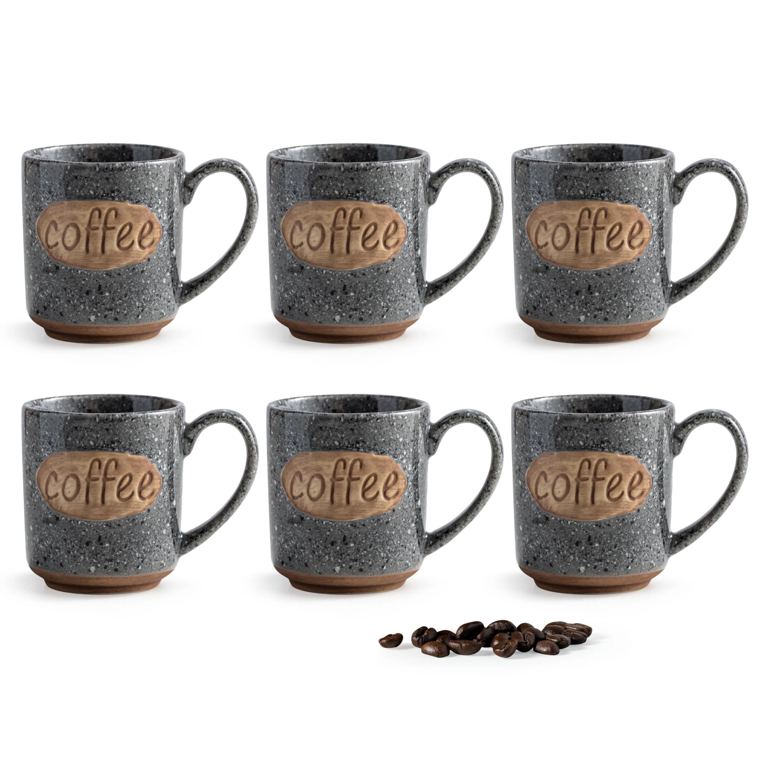 Mini Demitasse Cup - 6 pcs - coffee design
