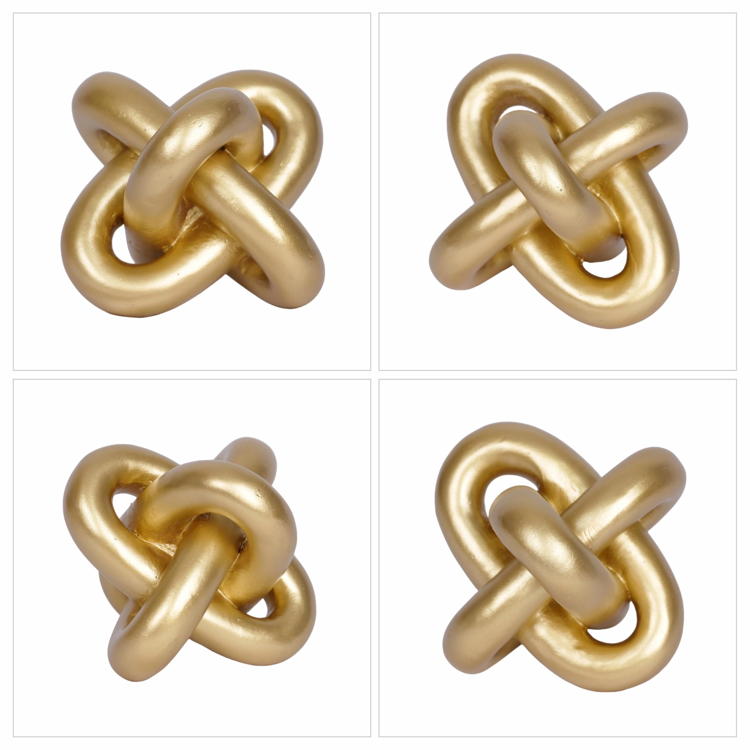 Gold Knot Statue - Resin