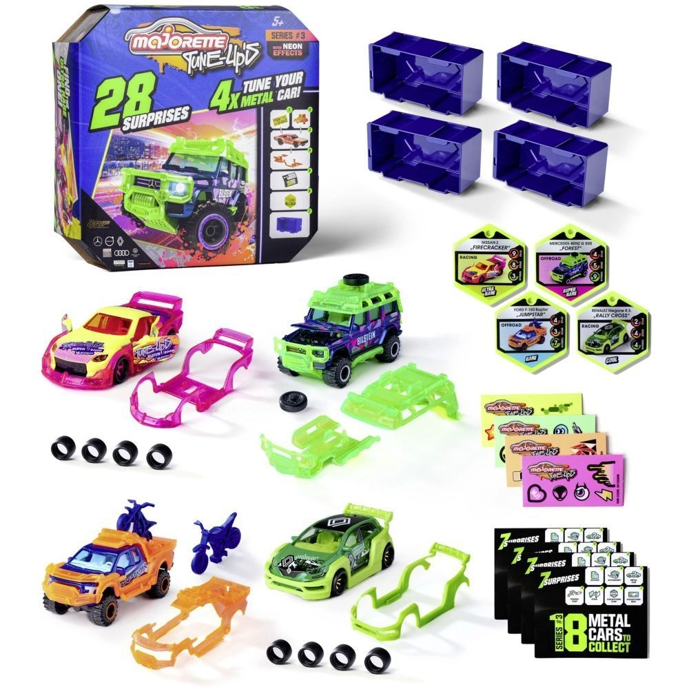 Majorette Tune Up's Metal Cars - 1:64 4pcs Set