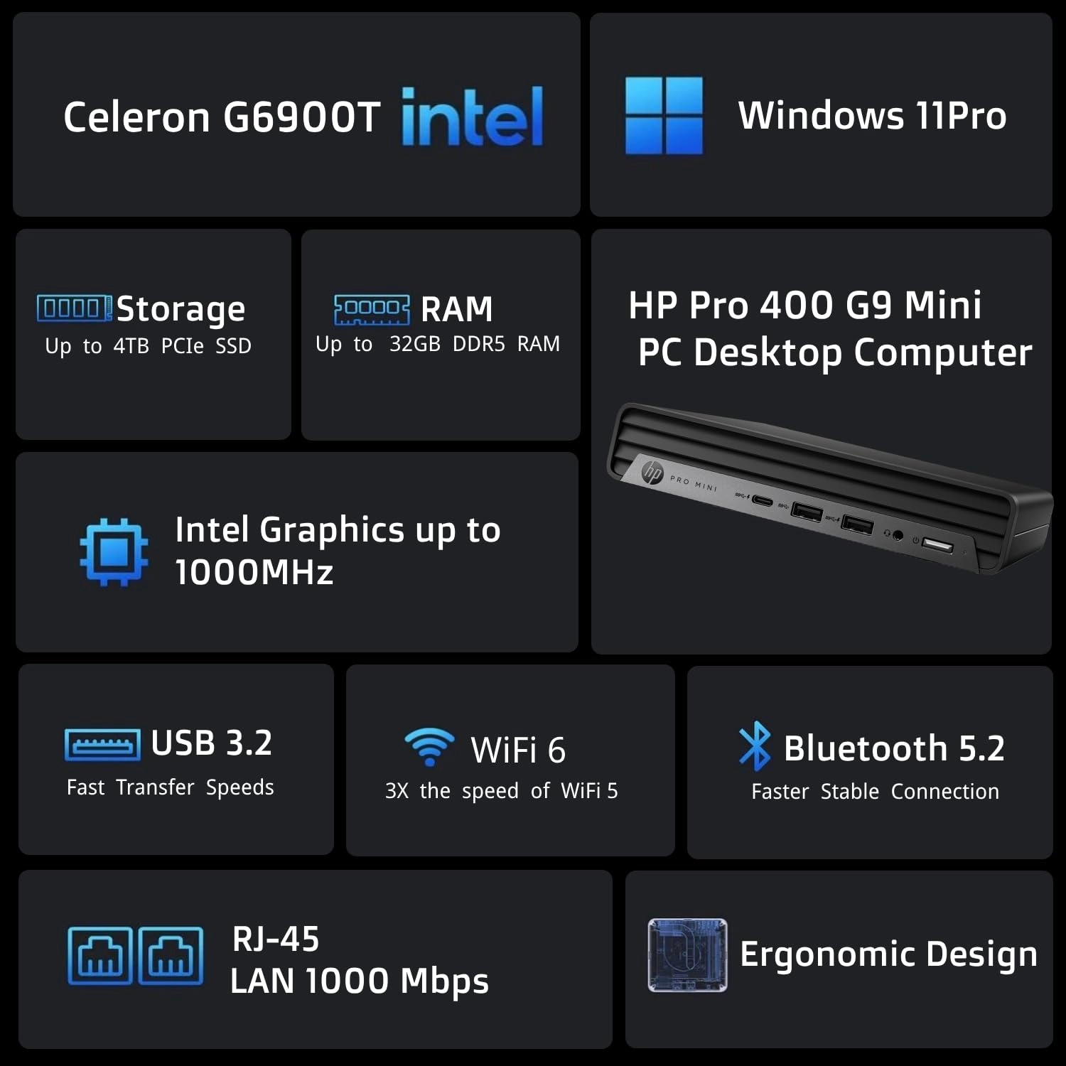 Pro 400 - Celeron G6900T 64GB 2TB
