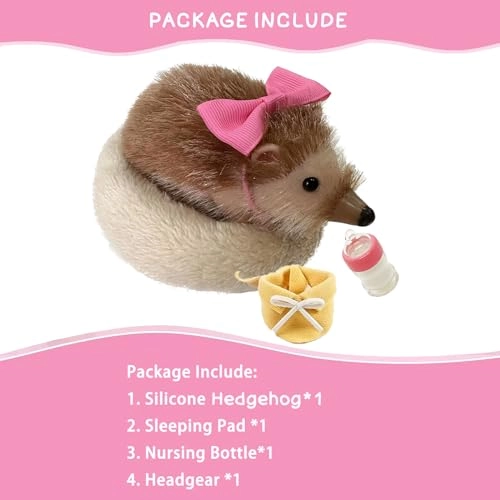 Hedgehog Brown 13 cm Silicone