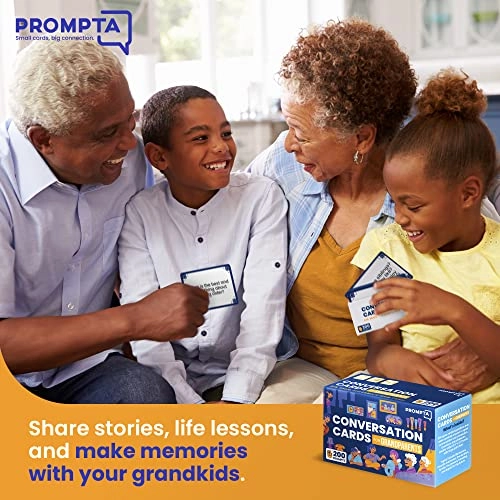 200 Conversation Starters for Grandparents - English 12 years and up