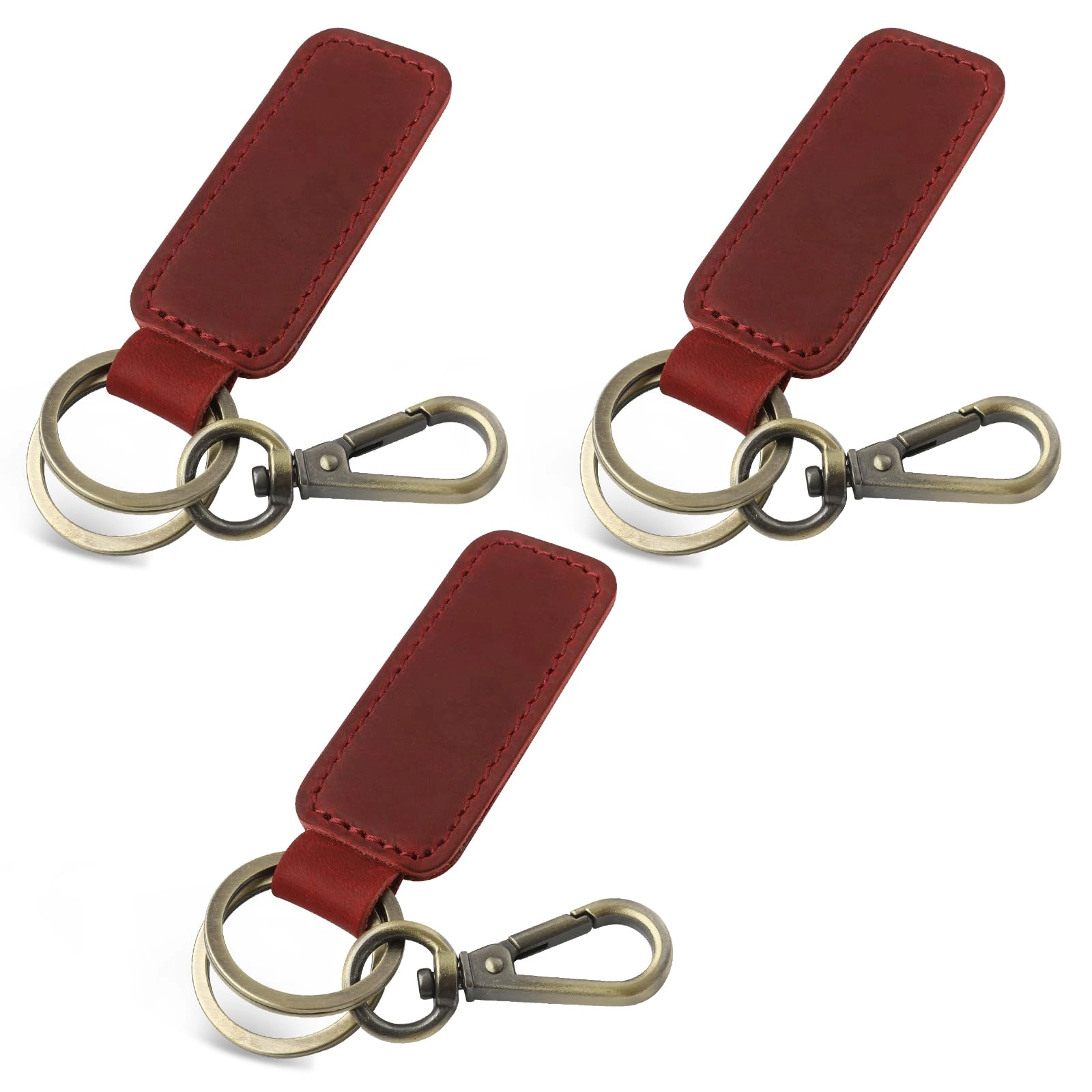 Leather Keychain - Car