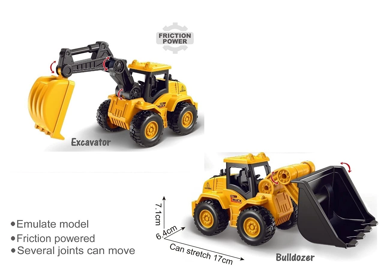 Excavator + Bulldozer