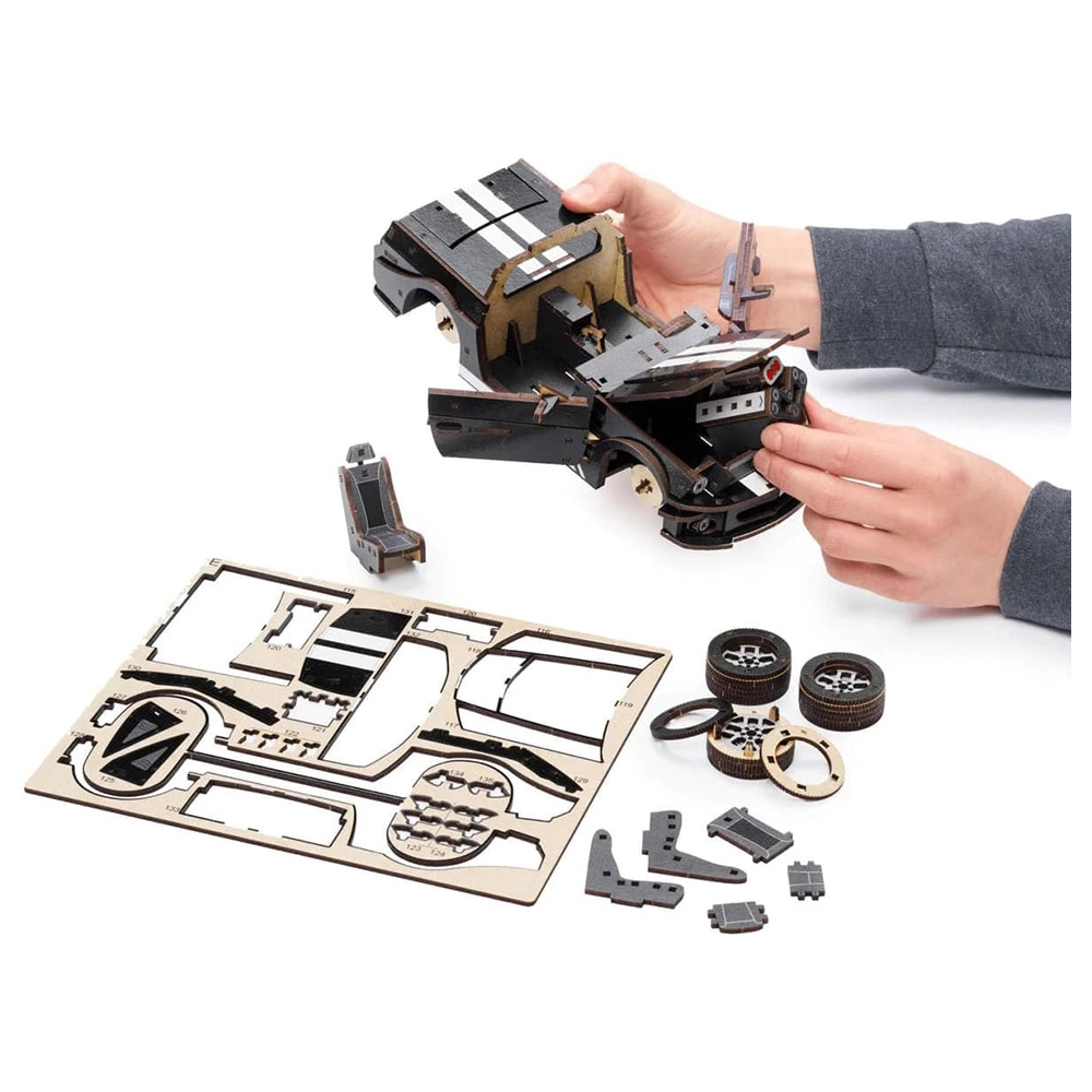 2-in-1 Stallion GT + Comet GTS 3D Wooden Puzzle (4107390-STALLION_GT_BLACK) - 248 pcs