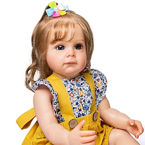 Maggi Reborn Baby Doll - 55 cm Silicone Hand rooted fiber hair