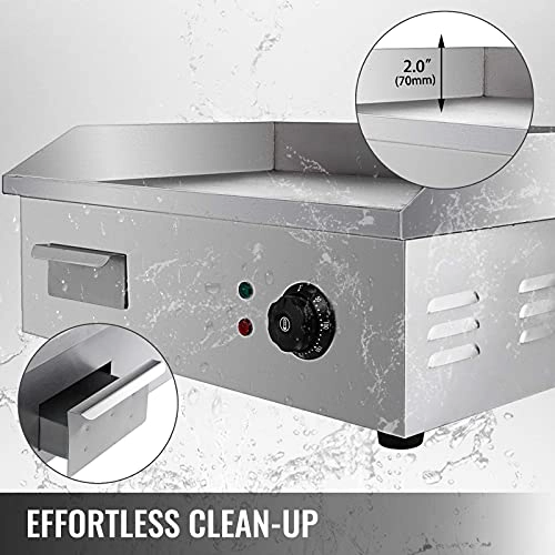 Electric Griddle - Stainless Steel Countertop Commercial