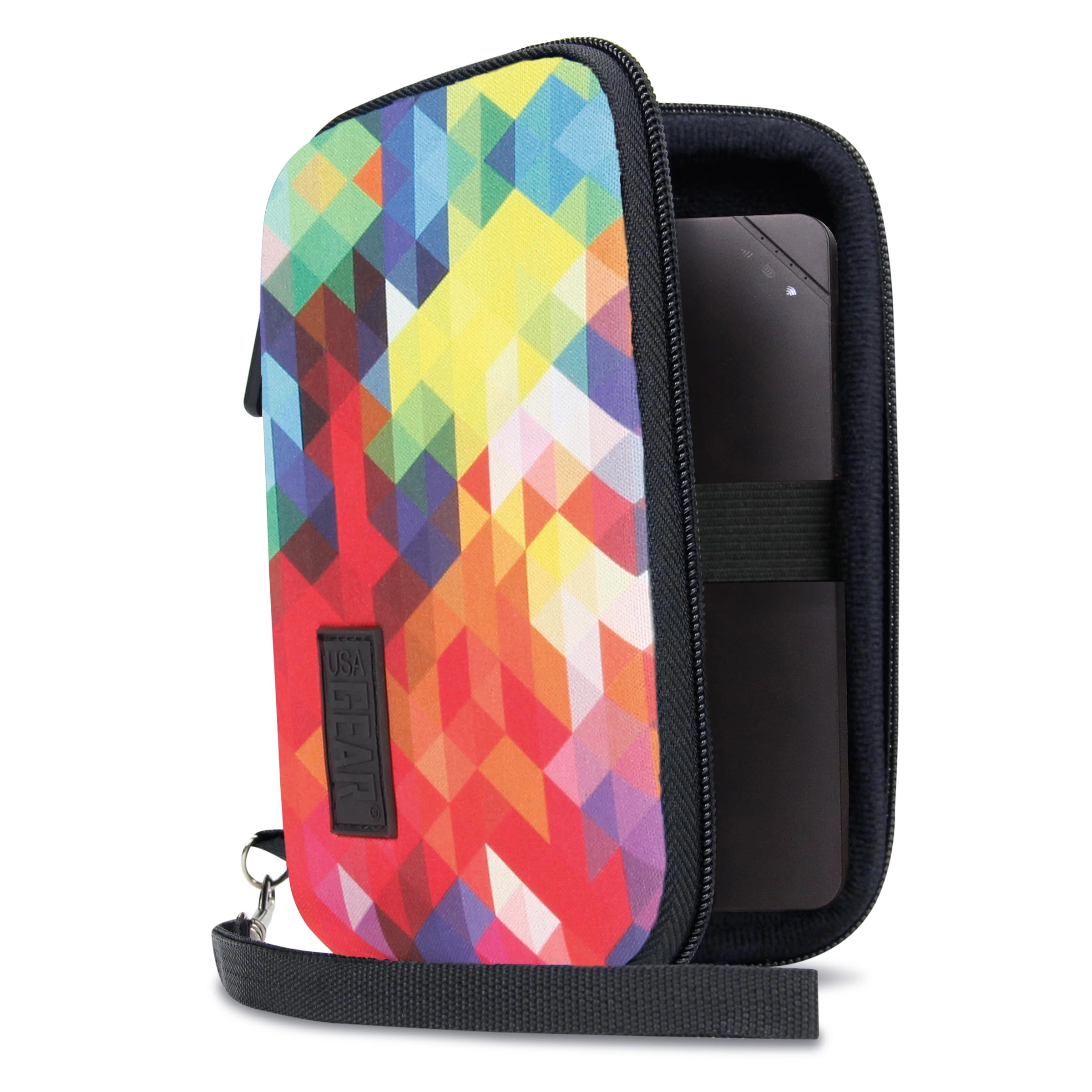 USA GEAR Hotspot Carrying Case - 5.5 x 3.5 x 1.25 inches Geometric