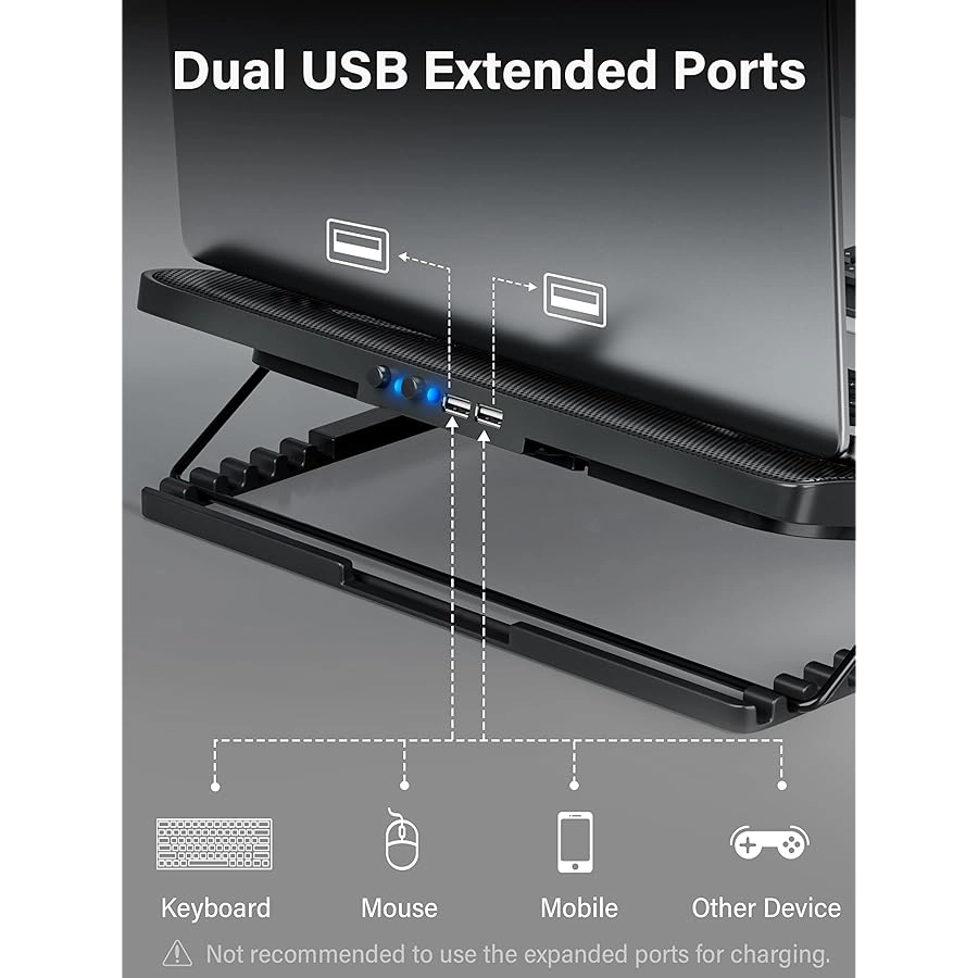 Laptop Cooling Pad - 5 12"-17"