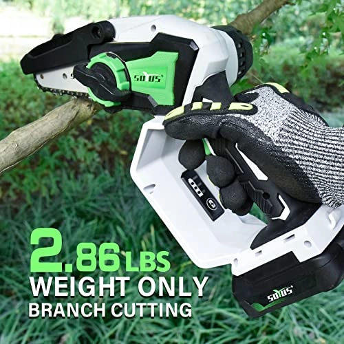 Mini Chainsaw Cordless - 5 Inch Battery Powered