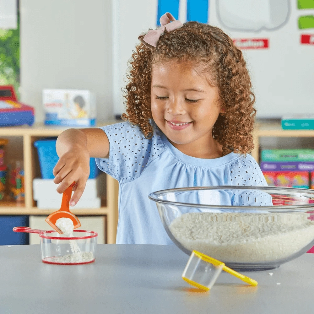 Rainbow Fraction Measuring Cups - 3+ 9 pieces
