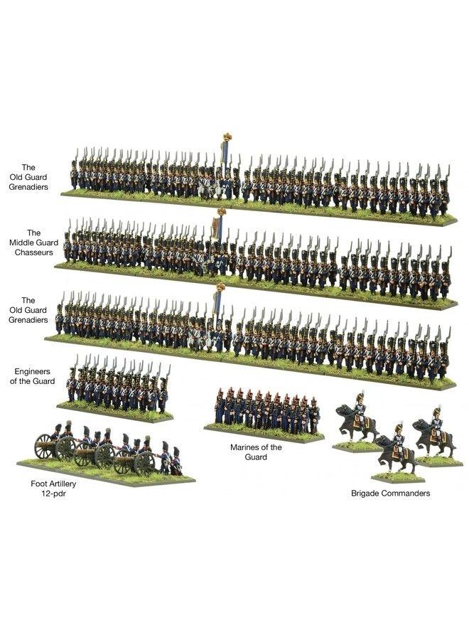 Black Powder Epic Battles: The Waterloo Campaign - French Middle & Old Guard Plastic Model Kit