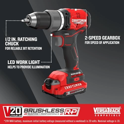 V20 Cordless Drill/Driver - 20 Volts Kit