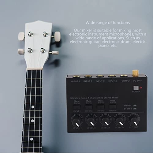 4 Channel Headphone Amplifier - Independent Volume Control High Sound Quality