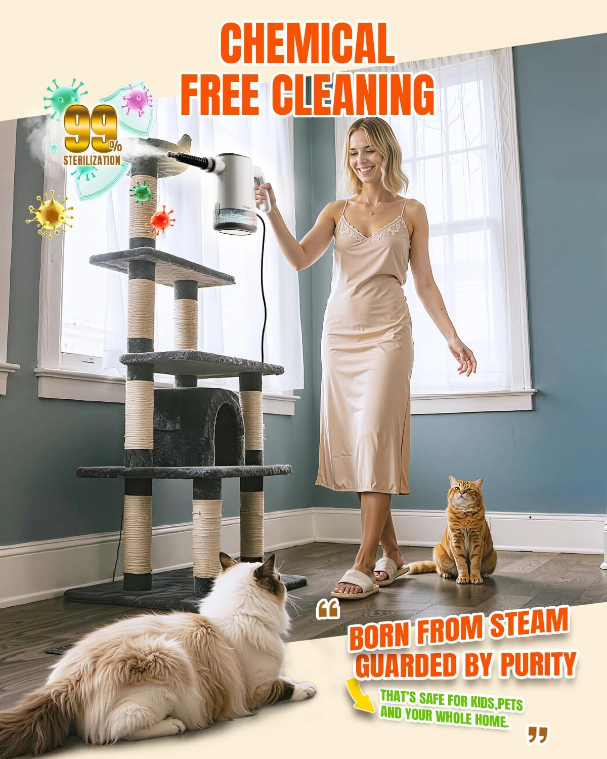 Handheld Steam Cleaner - 650ML