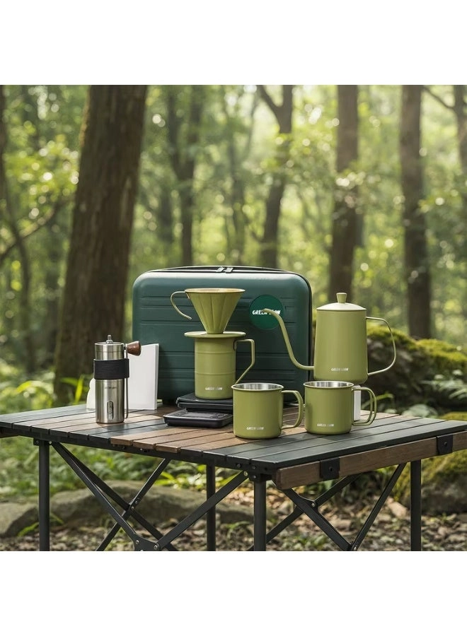 V-60 Pro - Gooseneck Kettle 600ml Adjustable Grinder 100 Paper Filters