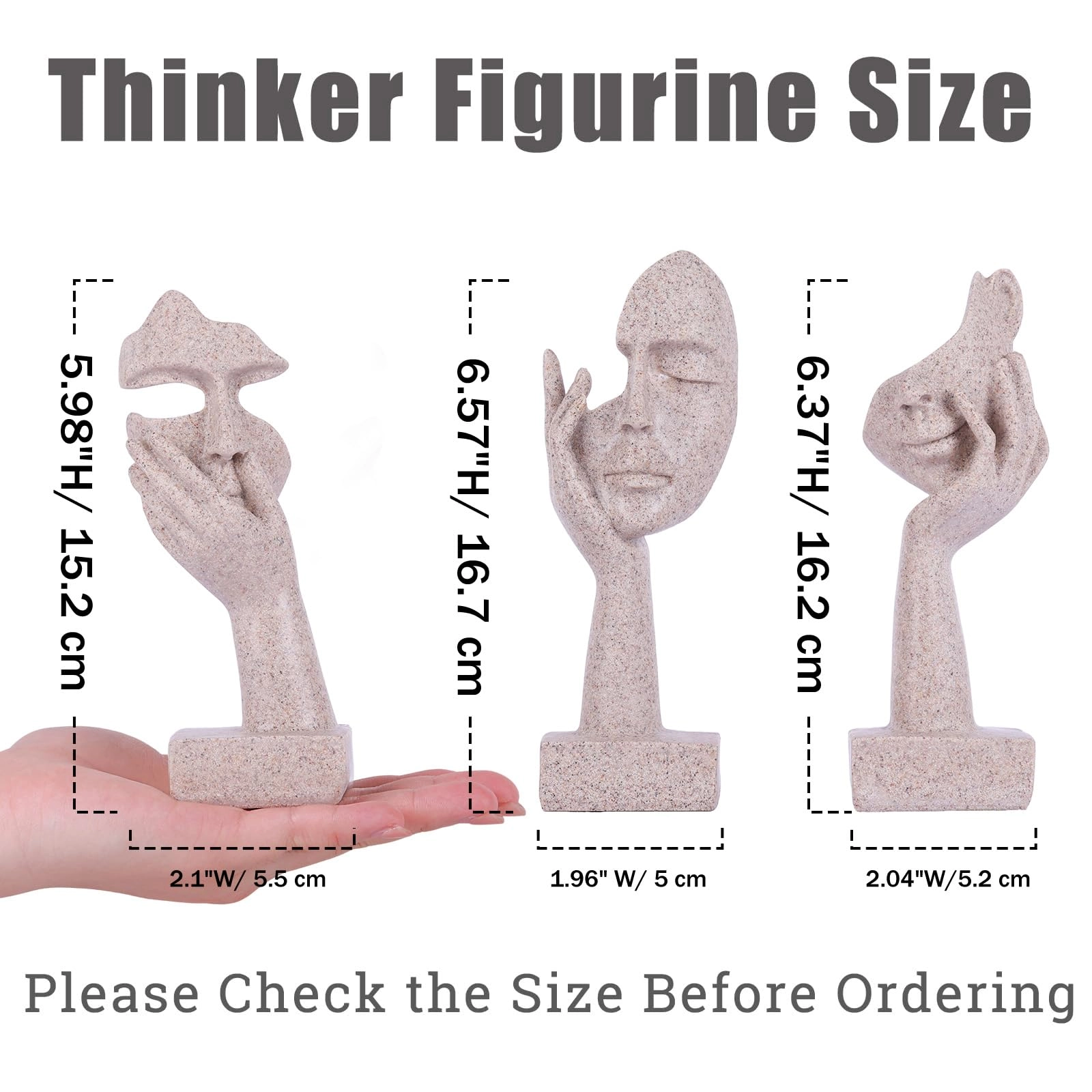 Thinker Statue - Plastic, Resin