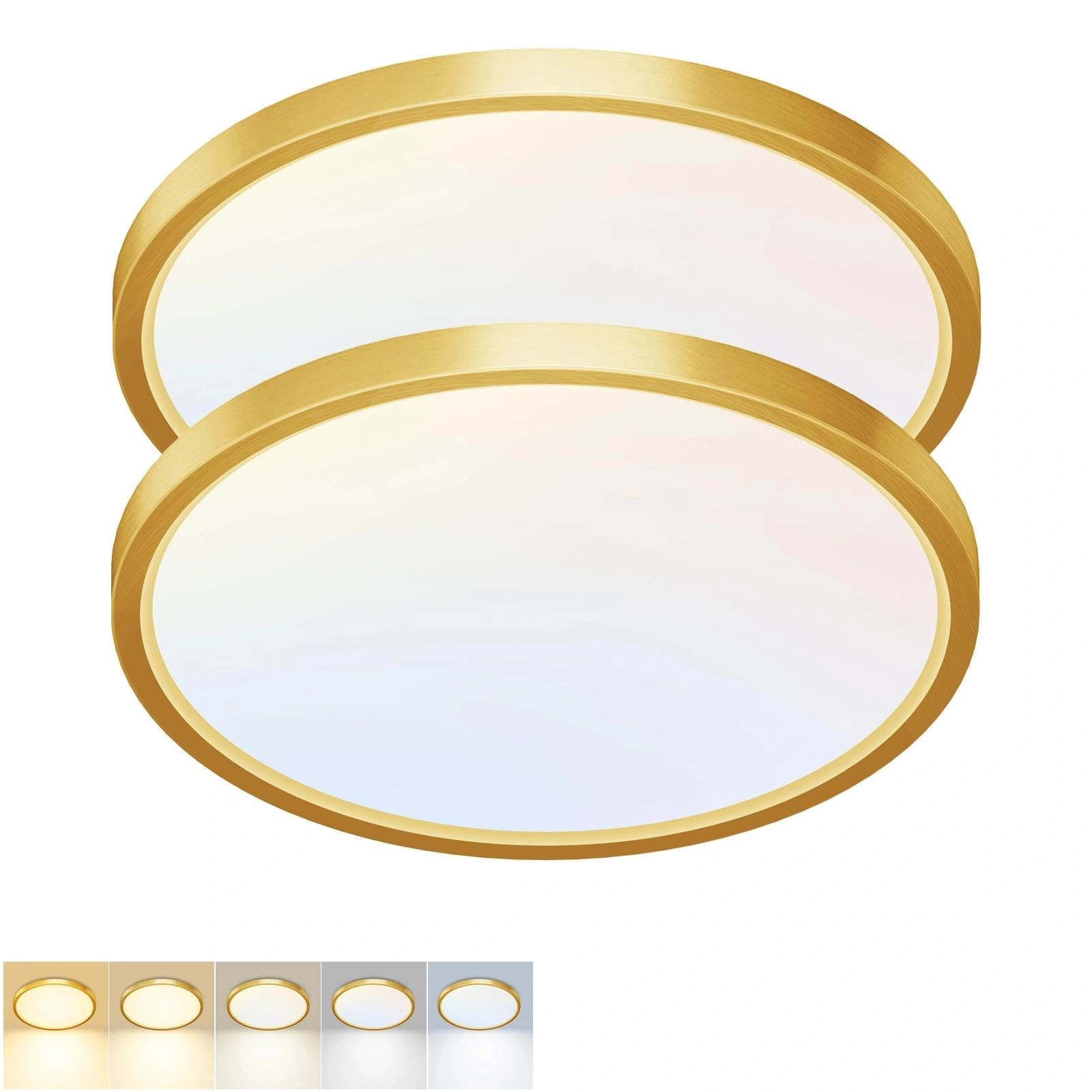 fairdeer LED Flush Mount Ceiling Light - 3000K/3500K/4000K/5000K/6500K Pack