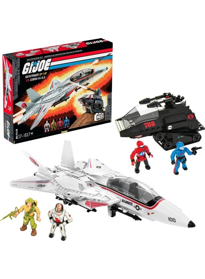MEGA G.I. Joe Skystriker XP-14F + Cobra H.I.S.S. - 4 Poseable Characters