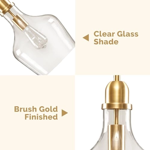 Auburn Pendant - Bell Shaped Glass Gold