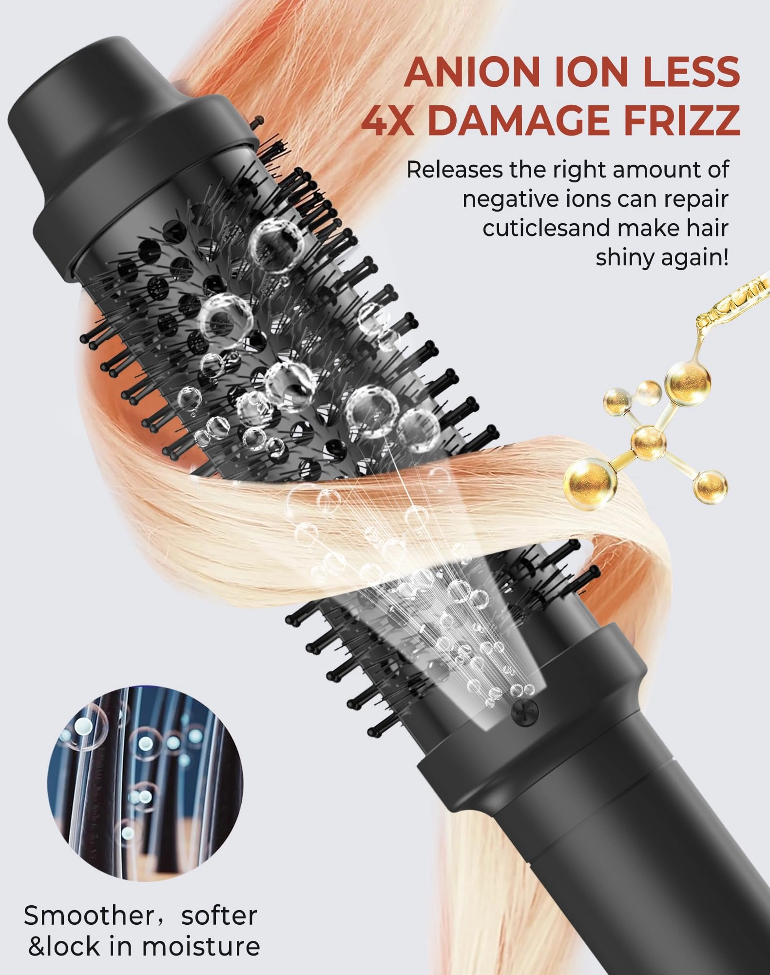 Thermal Brush - Negative Ion Ceramic 9 Temp Dual Voltage
