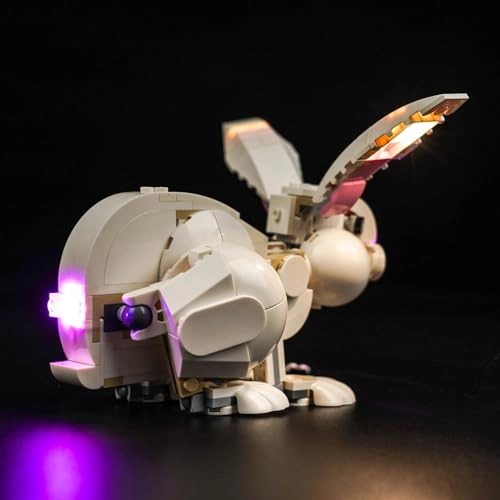 LED Light Kit for Lego 31133 White Rabbit Animal - white