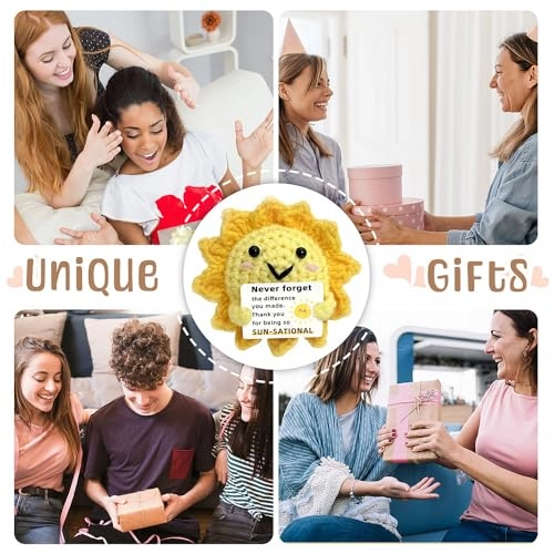 Positive Crochet Sunshine Dolls - Handmade Emotional Support