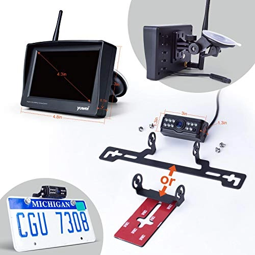 Digital Wireless Backup Camera System - Night vision Wireless
