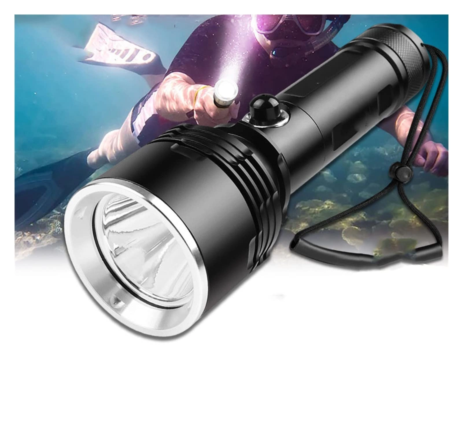 GUMINBAI612 Professional Submersible Light - 5000 lumens 100M 18650/26650