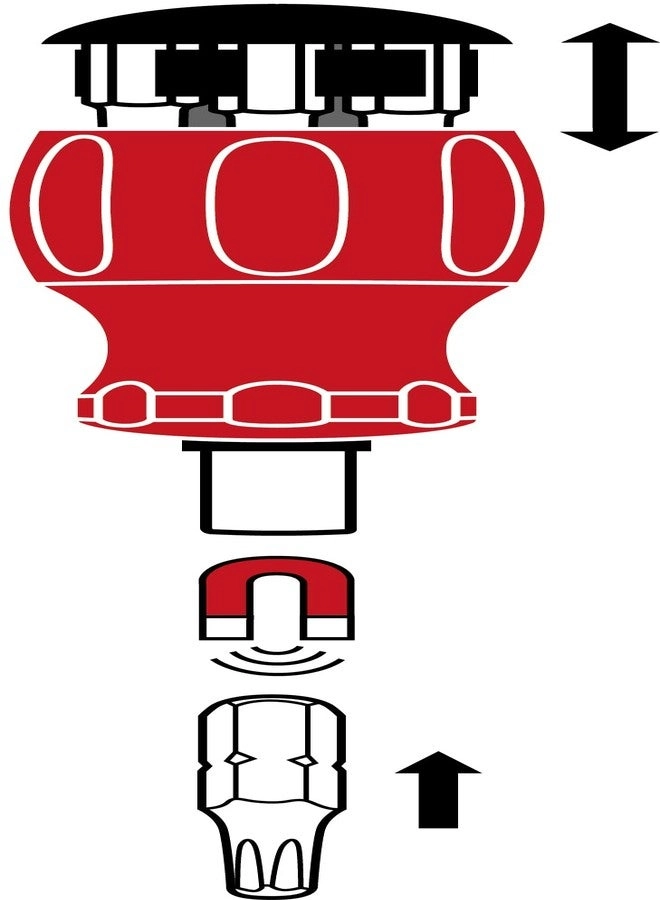 8453 Stubby Multi-Bit Screwdriver PH1 PH2 T15 T20 T25 Slot 3