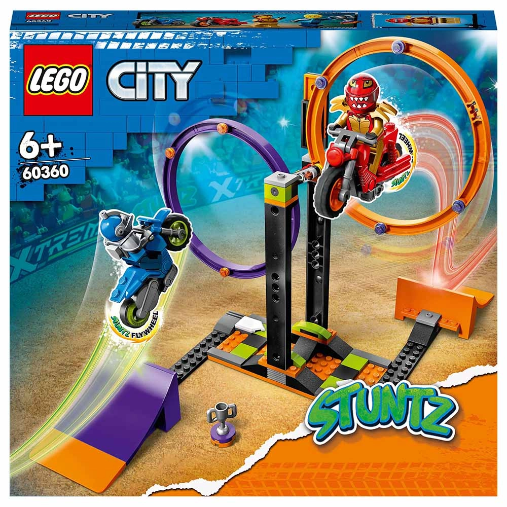 City Stuntz Spinning Stunt Challenge (60360) - red 6+