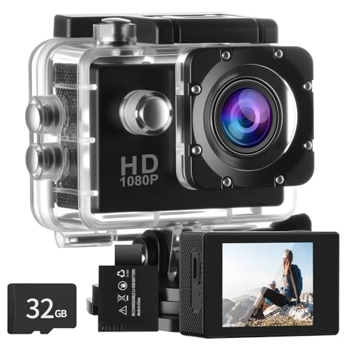 Action Camera - 32GB 1080P 30FPS