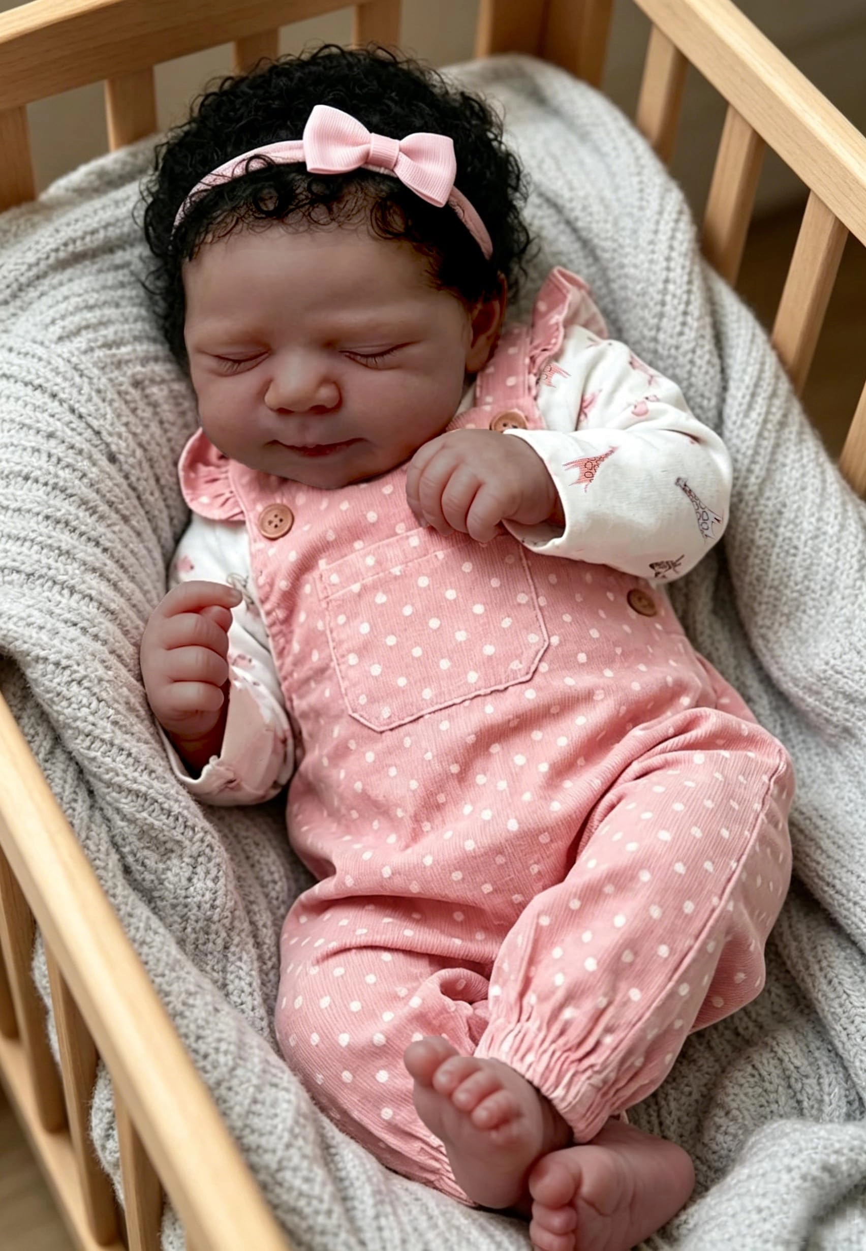 Nanjing Tianzeng Gifts Co.,Ltd Reborn Baby Doll - 18 in Full Body Vinyl Black Girl Ages 3+