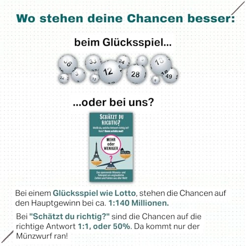 Mehr oder Weniger Schätz mal: Classic Edition - Card Game (German)