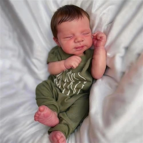 Reborn Baby Doll - 18 Inches 48 cm Silicone Baby Boy Ages 3+