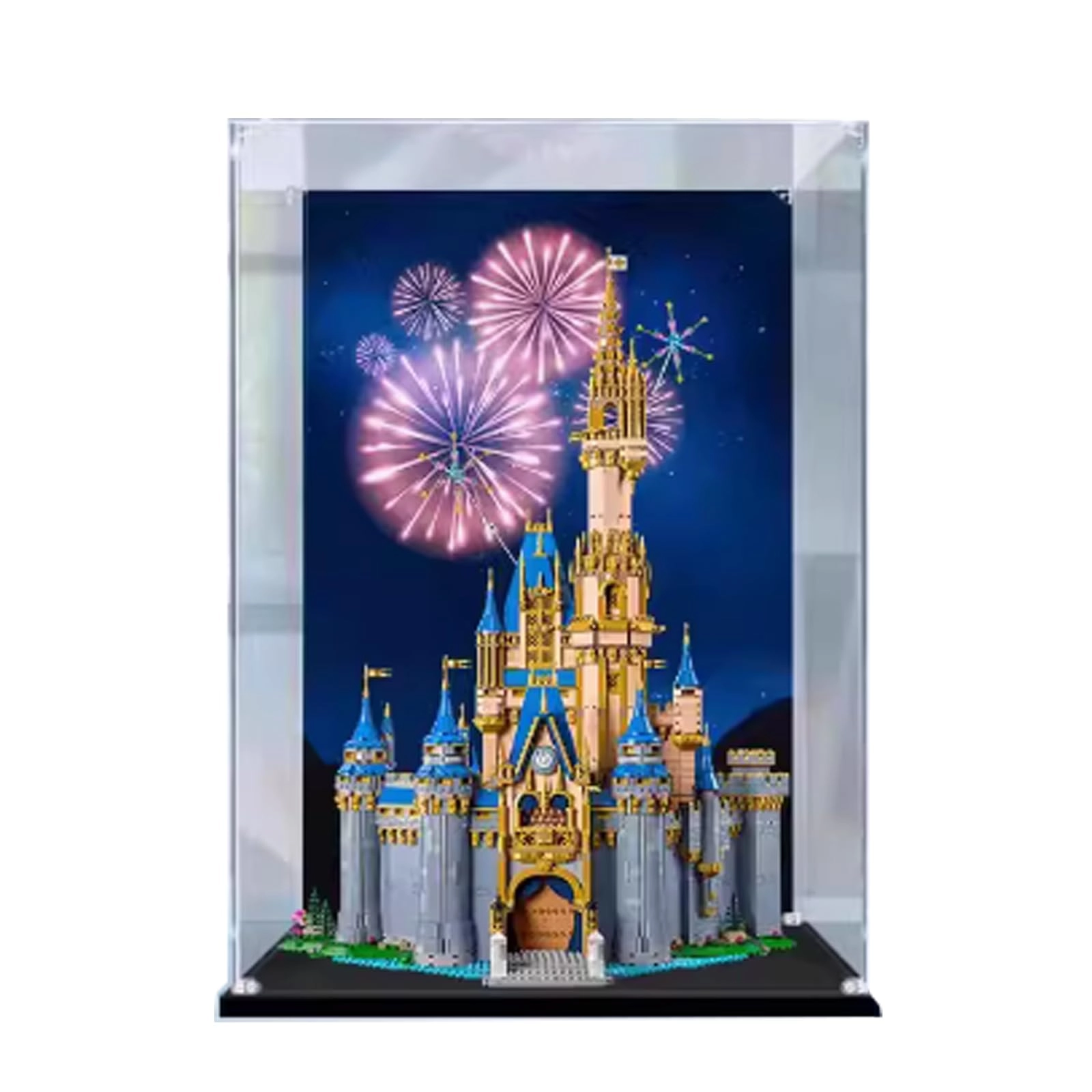 Acrylic Dustproof Display Case - 65x40x85cm Background + Mirror