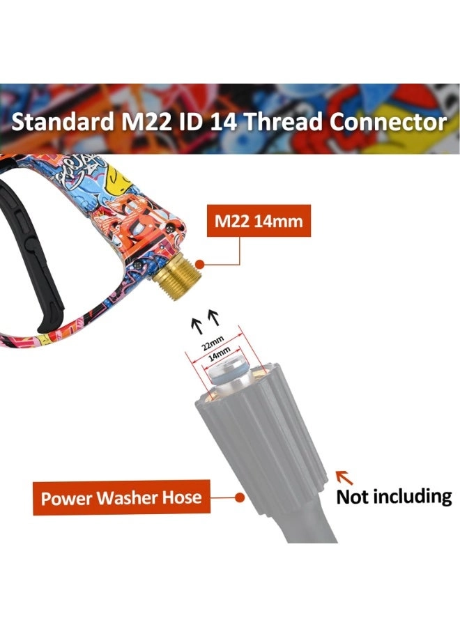 High Pressure Washer Gun - 3000 PSI 1/4 Inch Quick Connector