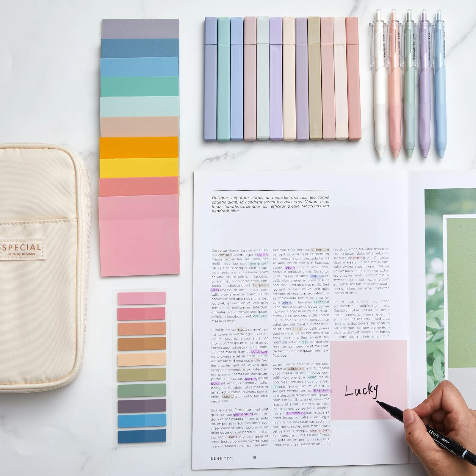 Book Annotation Kit - 39 Pcs