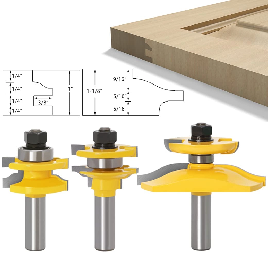 Router Bit Set - 3 PCS