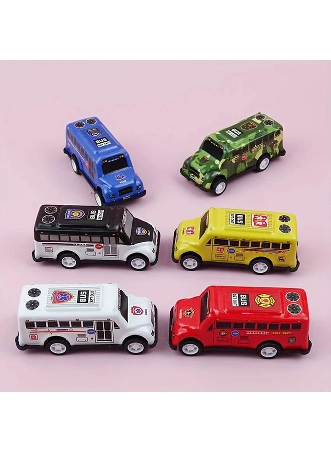 SUV + Hatchback + Taxi + School Bus - 4pcs