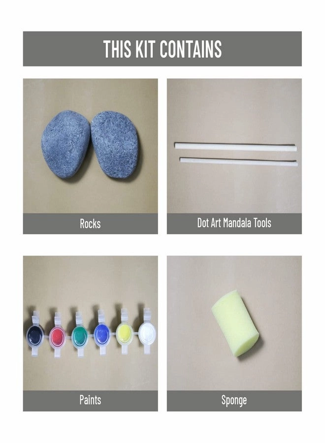 DIY Dot Art Mandala Rock Painting Kit