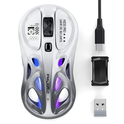 Tri-Mode Wireless Mouse - 2.4GHz USB / Dual Bluetooth / Wired